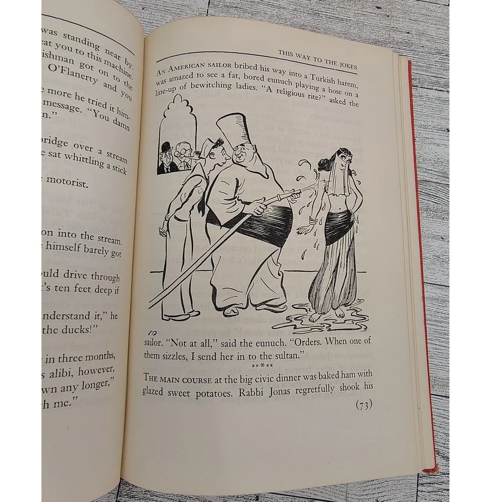 Laughing Stock 1945 Bennett Cerf HC‎ Vtg Humor Book Jokes Anecdotes Carl Rose